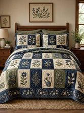 Cottagecore Floral 3-Piece Quilted Bedding Set