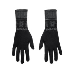 SKIMS FIRST LAYERS GLOVES | OBSIDIAN WINTER FAIR ISLE