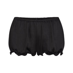 LIGHTWEIGHT SATIN BLOOMER SHORT | OBSIDIAN