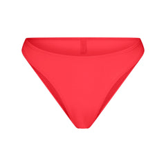 ICONIC SWIM HIGH LEG BIKINI BOTTOM | CARMINE