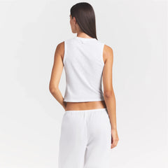 WORN IN JERSEY HIGH CREW TANK | SNOW
