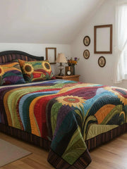 Country SunflowerDreams 3-Piece Quilted Bedding Set