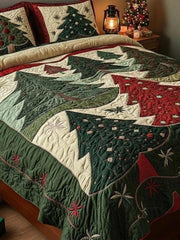 Forest Of Joy 3-Piece Quilted Bedding Set