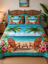 Shore Break 3-Piece Quilted Bedding Set