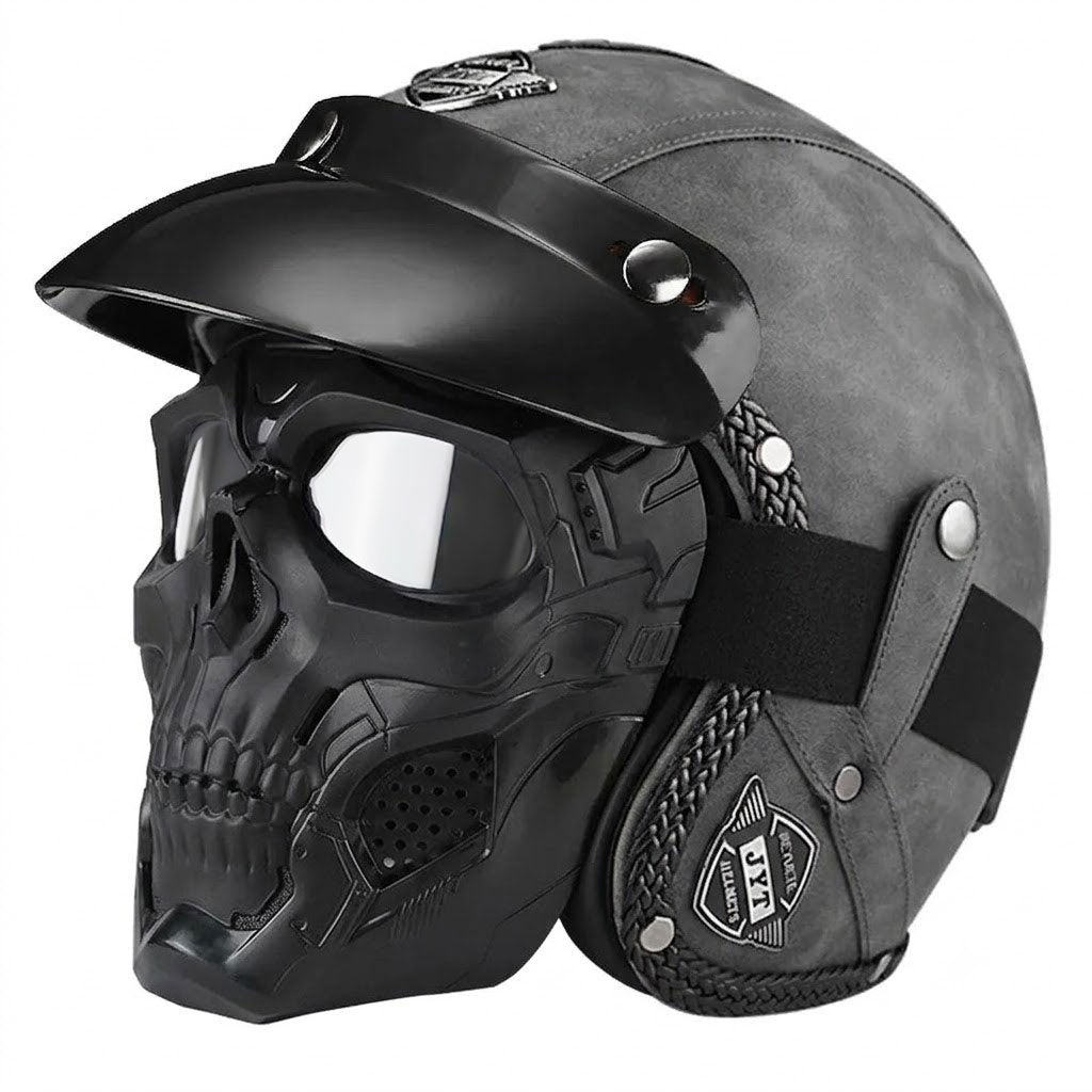 Retro jet motorcycle 3/4 riding helmet-I146