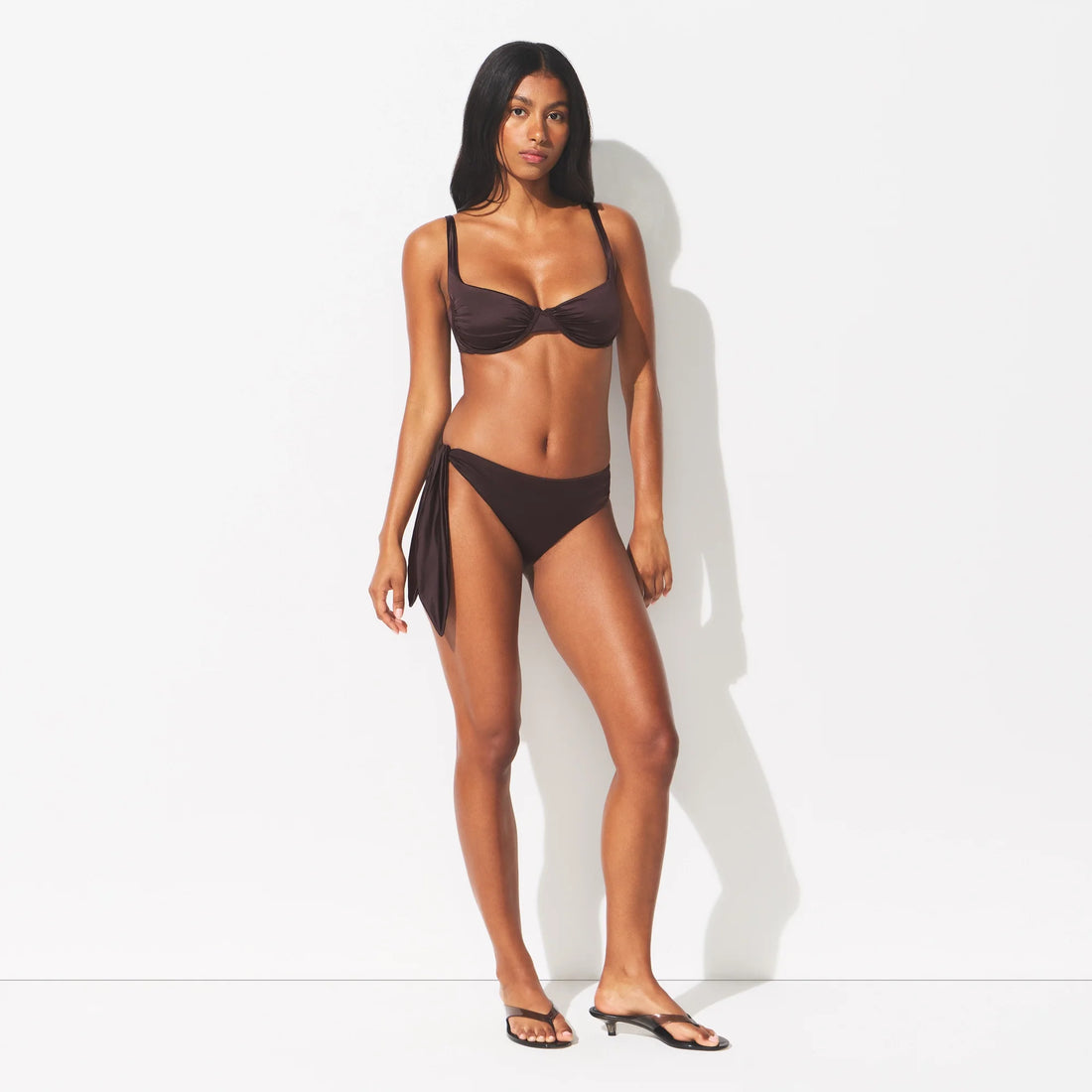 SATIN SWIM TIE SIDE BIKINI BOTTOM | PHOENIX