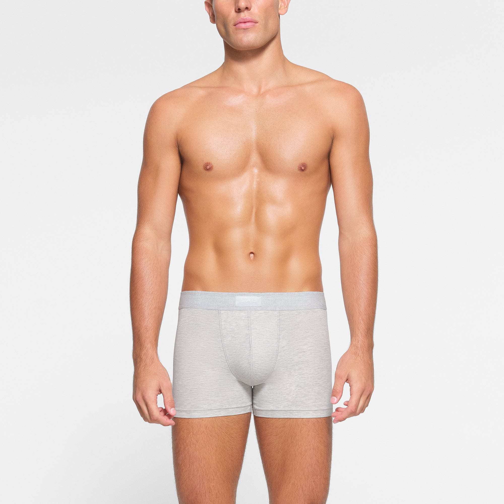 SKIMS COTTON MENS 3" BOXER BRIEF 3-PACK | HEATHER MULTI