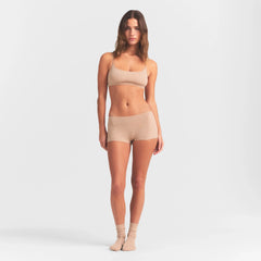 EVERYDAY COTTON SCOOP BRALETTE | CLAY HEATHER