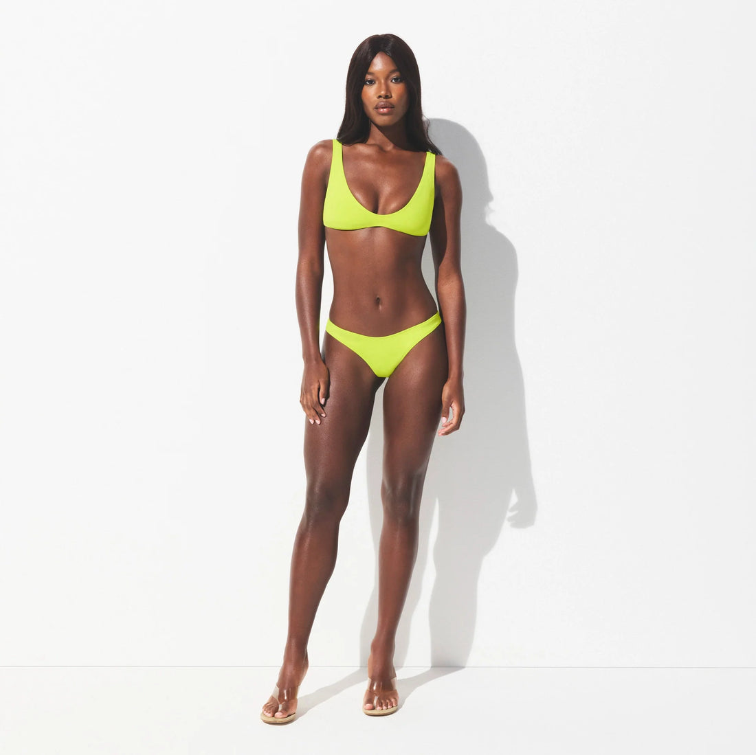 SIGNATURE SWIM PLUNGE BIKINI TOP | SPHENE