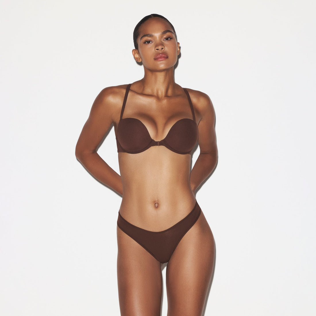FITS EVERYBODY RACERBACK DEMI BRA | COCOA