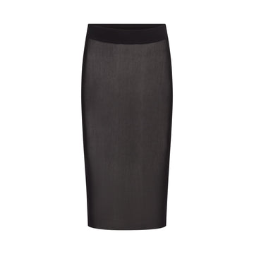 MESH COVER-UPS MIDI SKIRT | ONYX