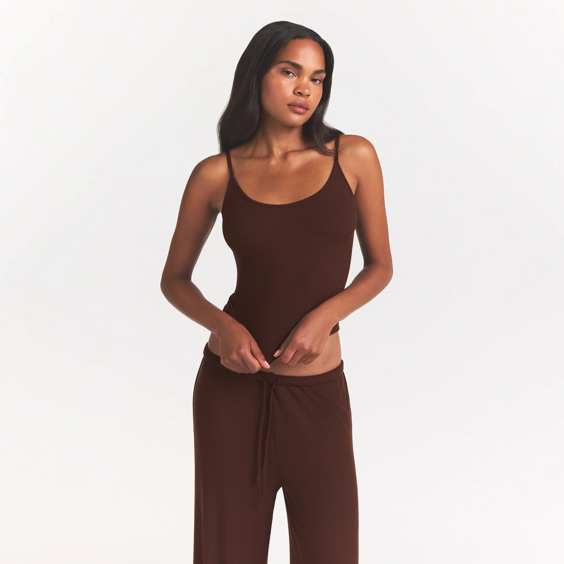 SOFT LOUNGE TANK SLEEP SET | COCOA