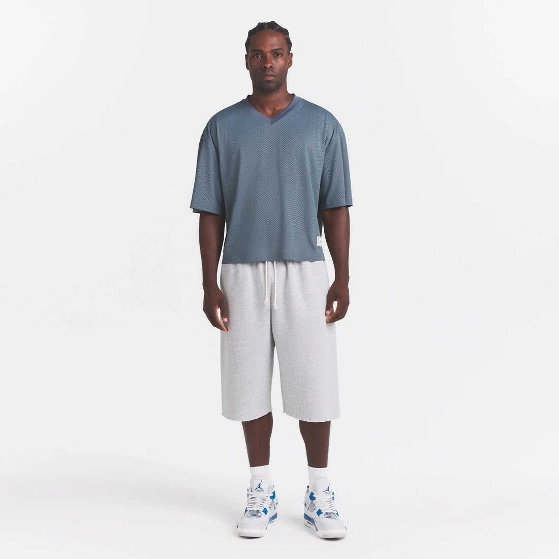 MESH APPAREL MENS CROPPED JERSEY | ZIRCON