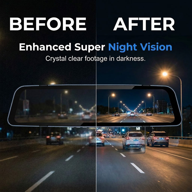 Dual Lens Rearview Mirror Dash Cam installation